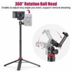 Ulanzi MT 44 Extendable Vlog Tripod With 360° Ball Head – Black Color