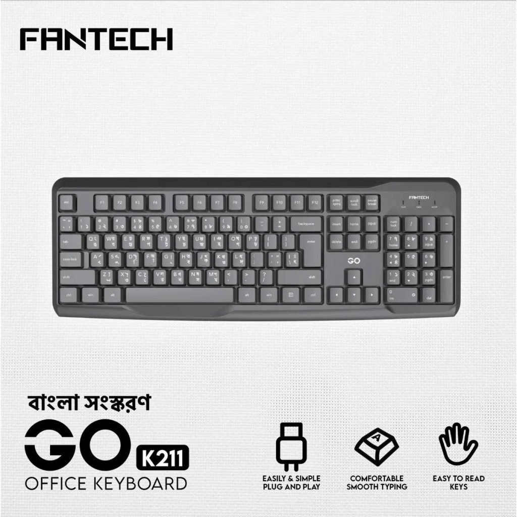 Fantech GO K211 Bangla Keyboard